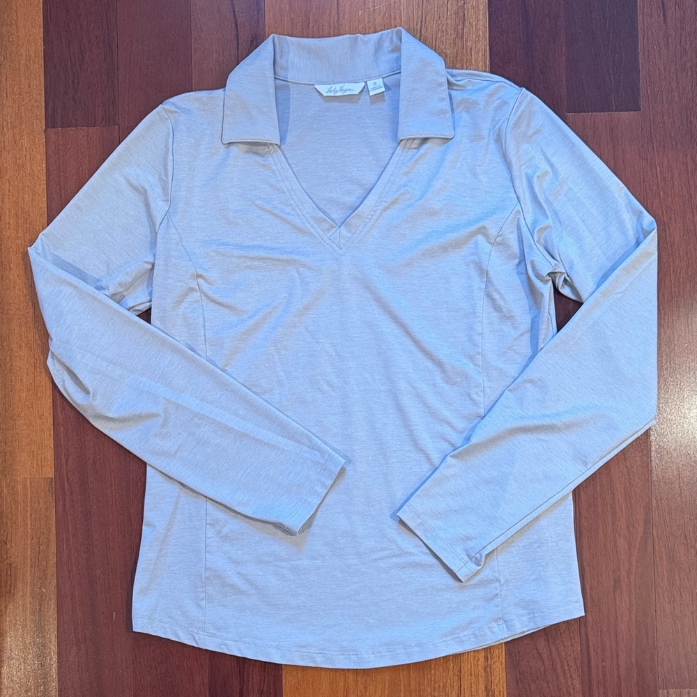 Lady Hagen | Light Gray Long Sleeve Golf Tee NWOT | Size Small